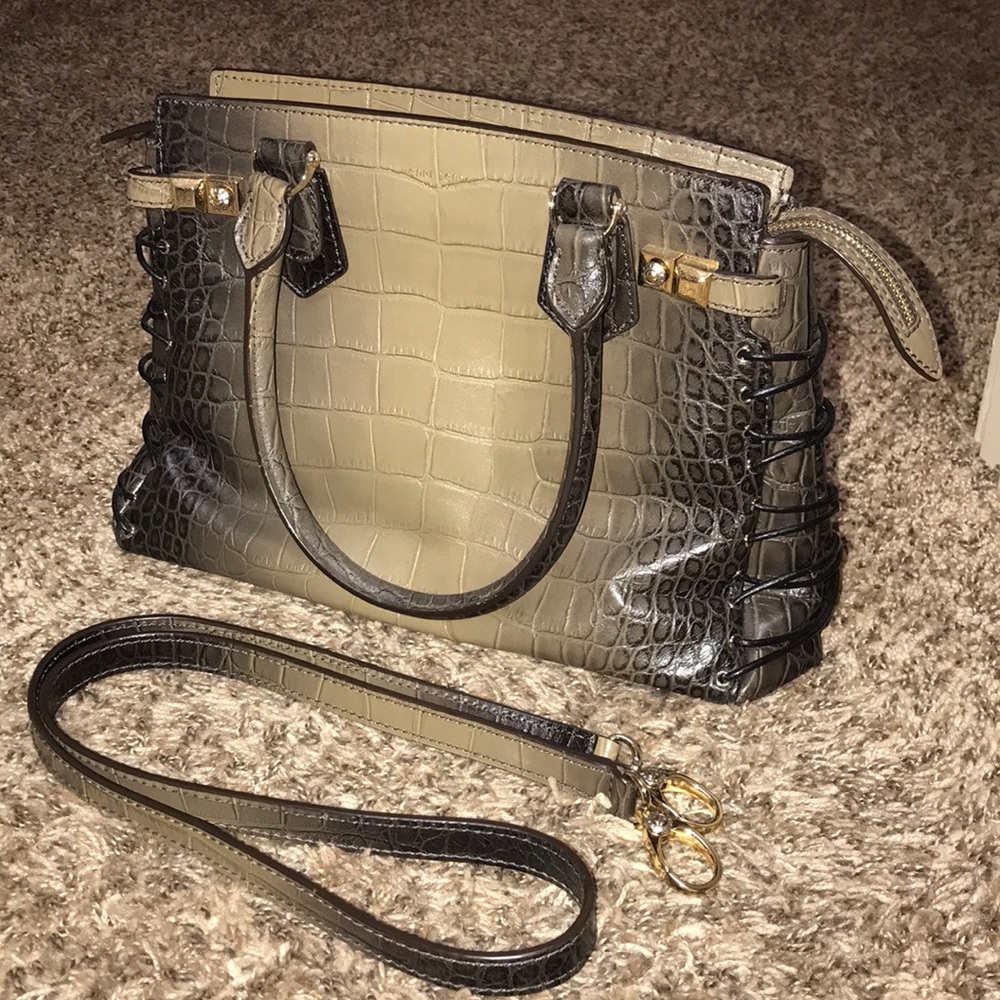 Henri bendel croc satchel SOLD